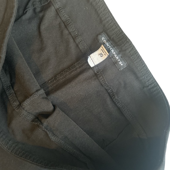 3/$7 GUC Black Stretchy Work Pants Capri size 10 - Picture 2 of 3